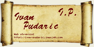 Ivan Pudarić vizit kartica